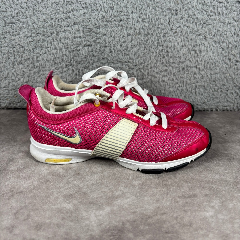 Nike Zoom Sister One+ Womens 6 Pink Training Shoes 366193-612 Mesh Sneakers